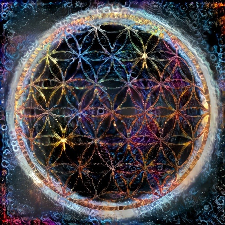 Galactic Dream Series flower of life artwork